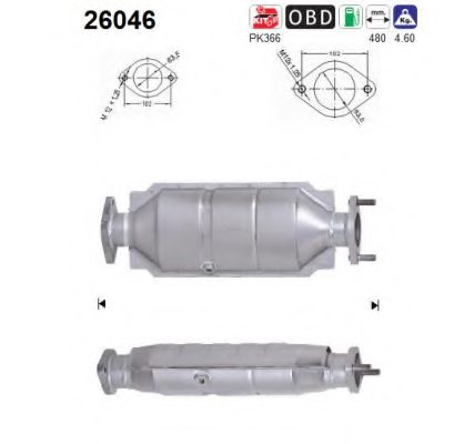 AS 26046 Catalytic Converter